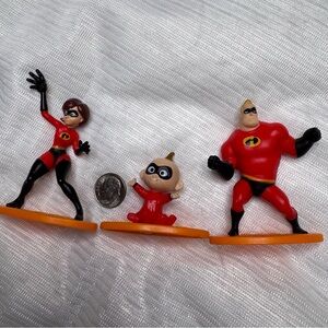 The Incredibles Family Action Figures Cake Toppers Set